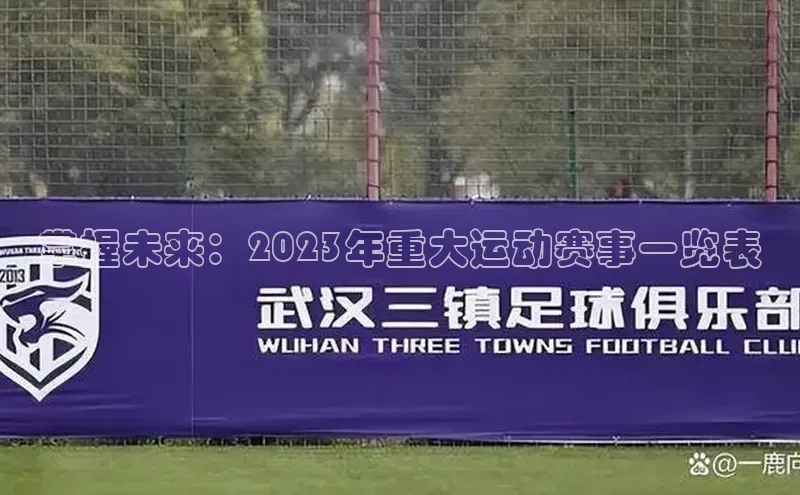 掌握未来：2023年重大运动赛事一览表